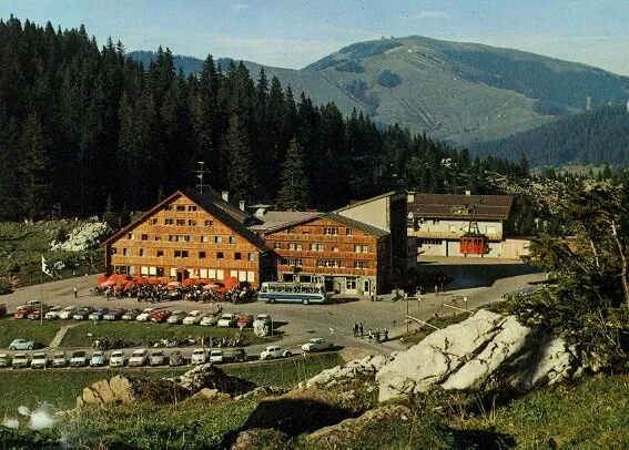 CH 9107 Urnäsch  Restaurant und Talstation der Säntis Schwebebahn auf Schwägalp