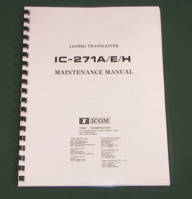 Manuel De Service Icom IC-7300 – 75 Pages Couleur – Neuf Pour Réparation Et Entretien Radio