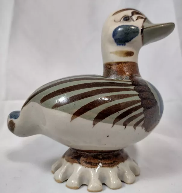 Vintage mexikanische handbemalte Entenfigur Tonala Ken Edwards