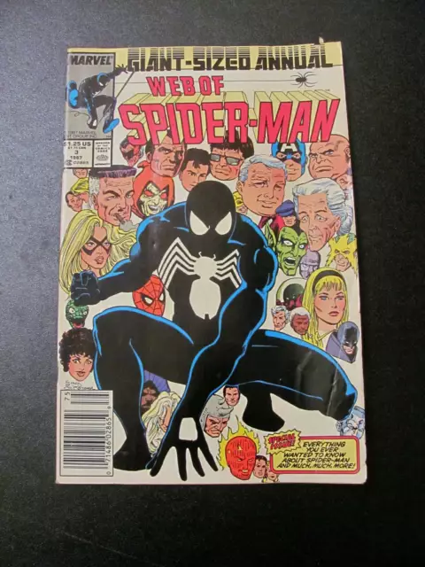 Web of Spider-Man #3 Annual (1987) FN Marvel Giant-Sized Newsstand BIN-2328