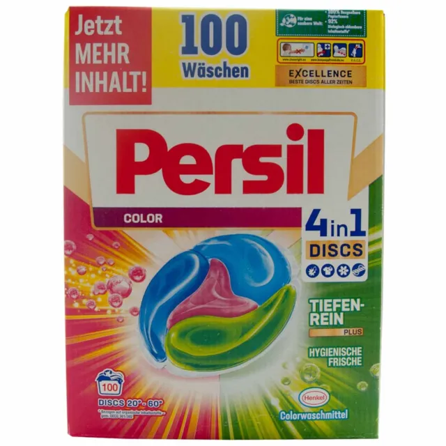 Persil 4in1 Discs Color 1x 100 Wl Detergent Colorwaschmittel Hygienic Fresh