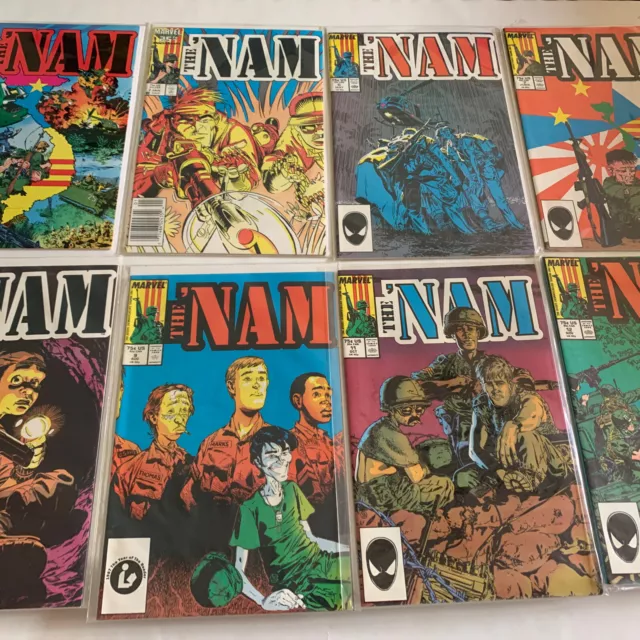 The NAM Marvel comic book lot of 8 ungraded issues 1 , 2 , 6 , 7 , 8, 9 , 11,12