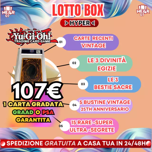 lotto Yugioh Promo Box Vintage Lotti di Carte Yu Gi Oh NO mystery mistery