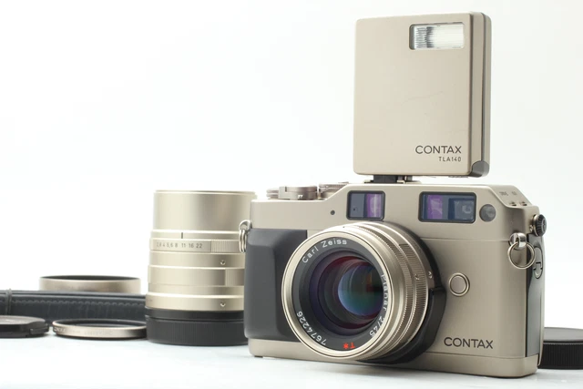 [N MINT] Contax G1 Film Camera w/ Carl Zeiss 45mm 90mm Lens TLA140 from JAPAN