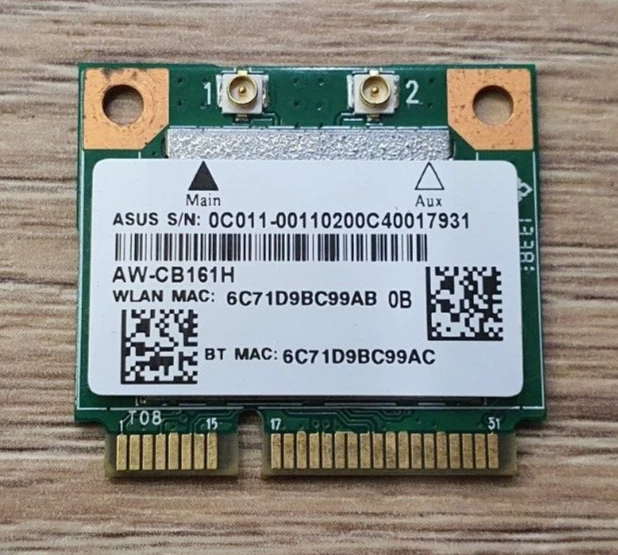 Asus MINI PCI-E ADAPTER/DP-CARD AW-CB161H WIFI Card | UK