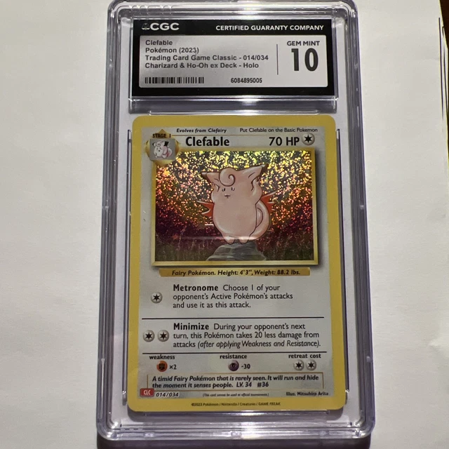2023 POKEMON CLC-TCG CLASSIC CHARIZARD & HO-OH ex DECK 014 CLEFABLE £13 ...
