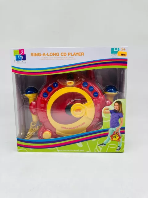 Concerto Sing A Long CD Player mit 2 Mikrofonen für Kinder Singen  -  NEU & OVP