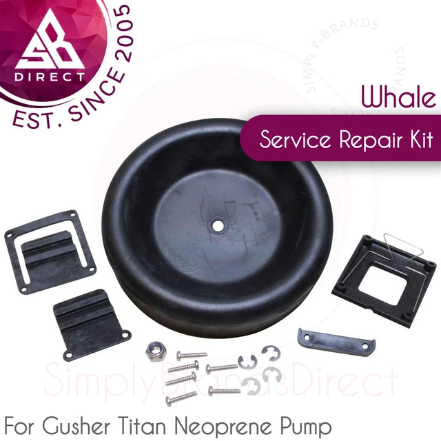 Whale Geyser Titan Néoprène Pompe Service Réparation Kit │ AK4400