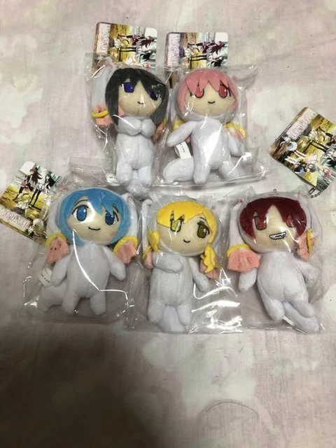 Puella Magi Madoka Magica Set of 5 Kyubey costume Plush Doll Keychain