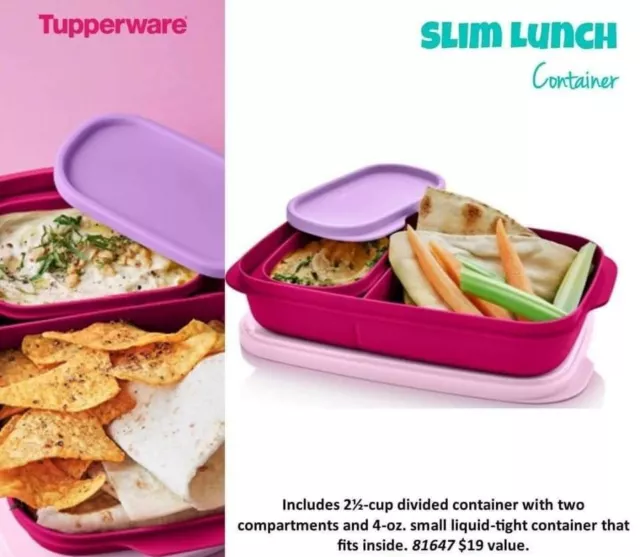 https://www.picclickimg.com/VQgAAOSwZAthayzF/Tupperware-Slim-Lunch-Divided-Container-w-Snack-Cup.webp