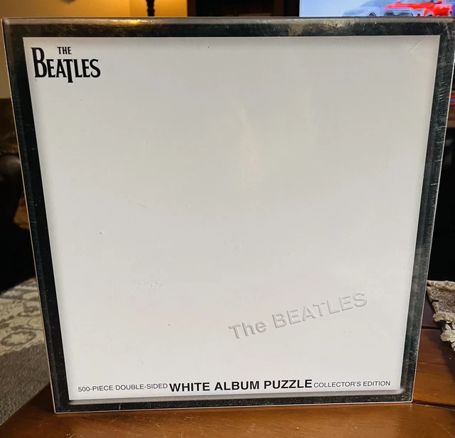 The Beatles Album Covers 500 pc puzzle WHITE ALBUM Double Sided NIB Sealed