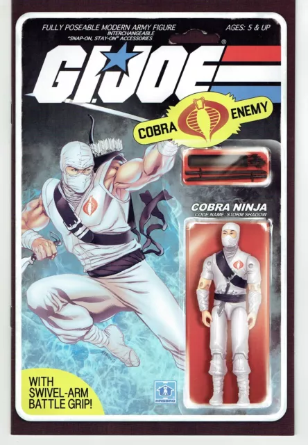 GI Joe:Real American Hero #217 Action Figure Variant Comic Book Storm Shadow HTF