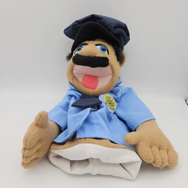 POLICE OFFICER COP Hand Puppet Melissa and Doug (no stick) Educational
