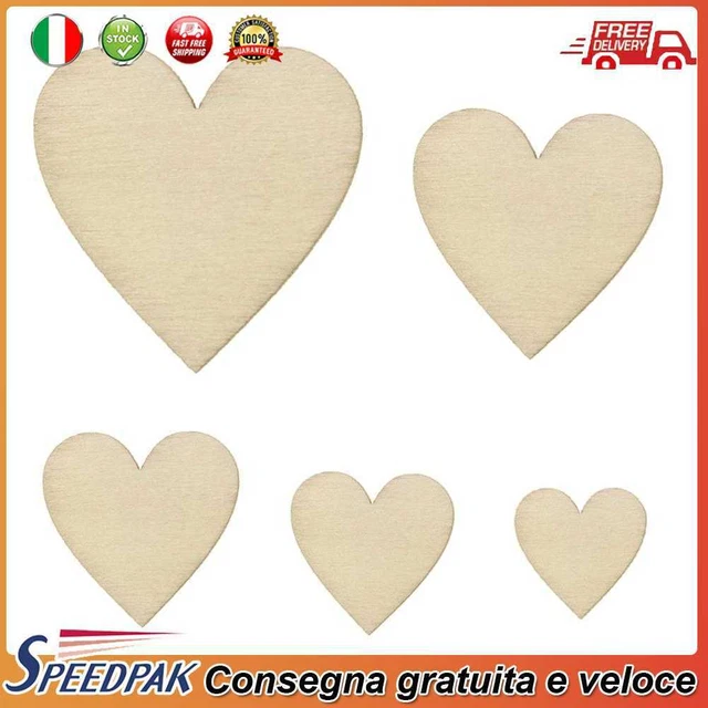 50pcs Wooden Heart Birthday Party Supplies Photo Props Wedding Decoration