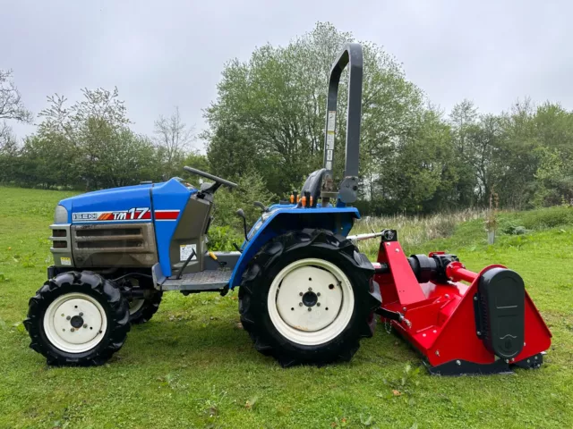 ISEKI TM17 4WD Compact Tractor & New 4ft Flail Mower  *** WATCH VIDEO ***