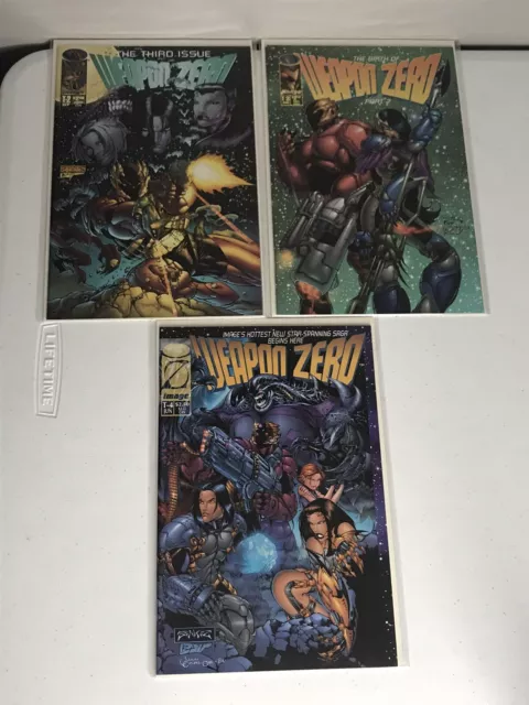 Weapon Zero Lot T-2, T-3, T-4 Image Comics 1995 Comic Book Issues