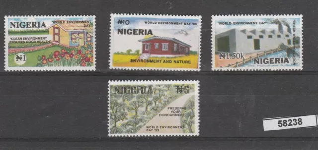 Nigeria 1993 Flora Rimboschimento 4 Val  Mnh Mf58238