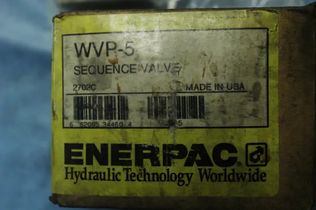 Enerpac Wvp5 A2298C Sequence Valve (New)