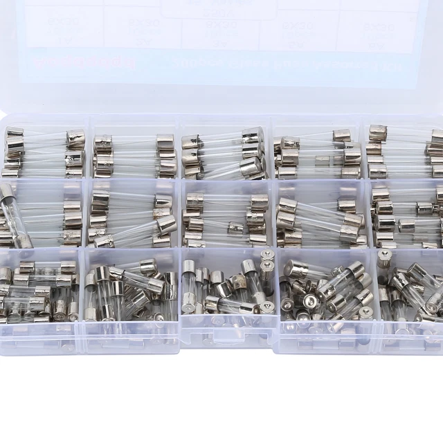 200 Pièces Fusible Rapide Tube De Verre Boîte Voiture Moto Bateau Fusibles