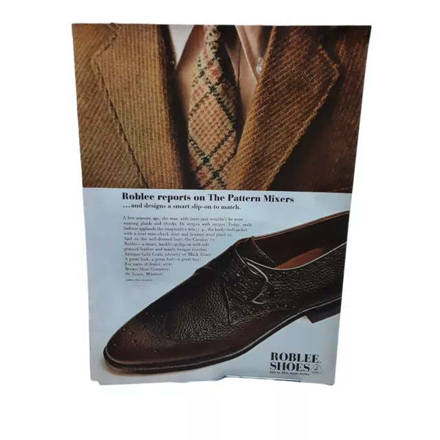1967 Roblee Shoes Original Print Ad Vintage