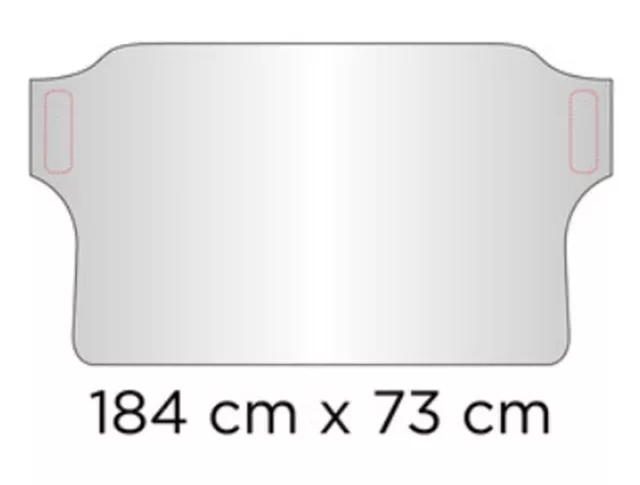 Telo Copertura Protezione Parabrezza Auto da Ghiaccio Brina Sole 184x73 cm Nook 2