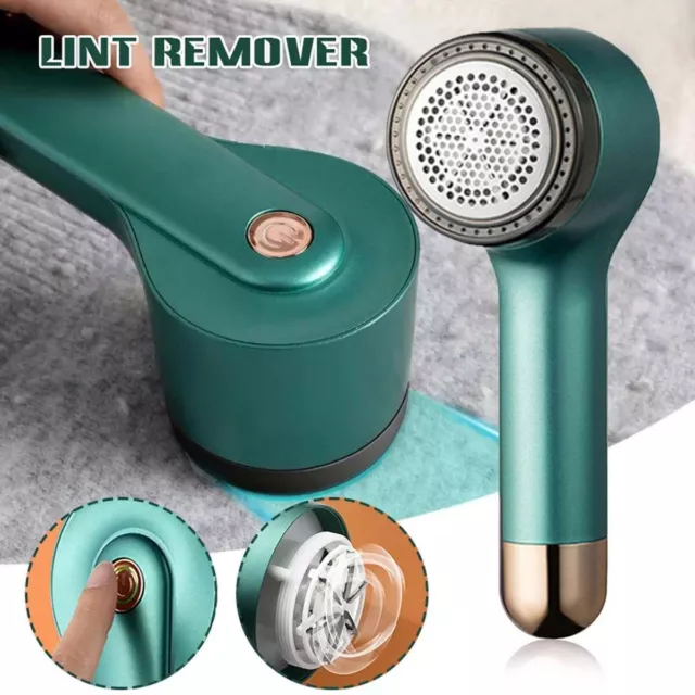 Electric Lint Remover Clothes Ball Fluff Fabric Shaver Fuzz Pilling Rechargeable 2
