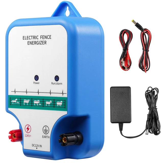 FarmNix Weidezaungerät Solar - 32KM Reichweite Mit 7.5W Panel & 12V Akku Für Tiere & Garten