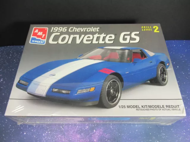 New Sealed Model Kit # 8030 Chevrolet Corvette GS 1996 Skill 2 Scale 1:25 AMT