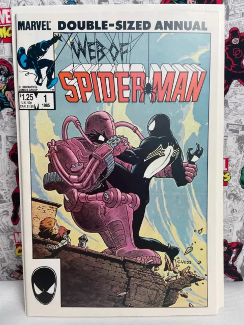 Web of Spider-Man Annual #1 - Marvel 1985 - Charles Vess Cover VF / NM