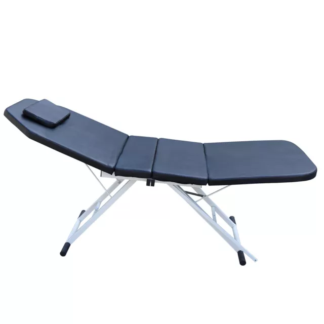 Mesa de masaje 3 secciones sofá cama ajustable belleza spa silla tatuaje