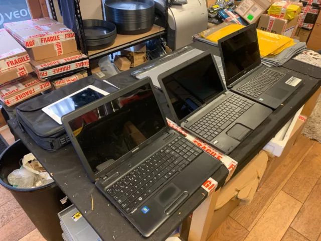 Joblot Of 3 Laptops, All Sold As Faulty All Sold As Seen, No Returns No Refunds