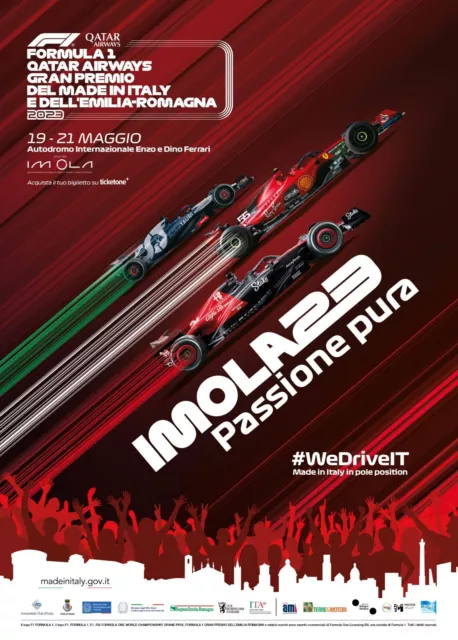 2 Biglietti Formula 1 GP Imola sabato 20/05/2023 Prato Rivazza