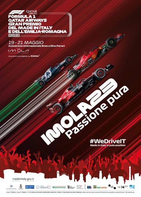 2 Biglietti Formula 1 GP Imola sabato 20/05/2023 Prato Rivazza