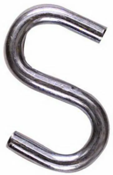 National Hardware N121-665 Heavy Open S Hook, 2", Zinc Plated, 2-Pack