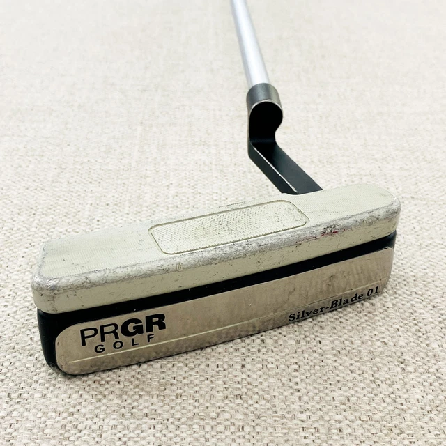 Japanese PRGR Golf Silver-Blade 02 Rubber Insert Putter 87.5cm Steel Shaft Japanese PRGR Golf Silver-Blade 02 Rubber Insert Putter 87.5cm Steel Shaft