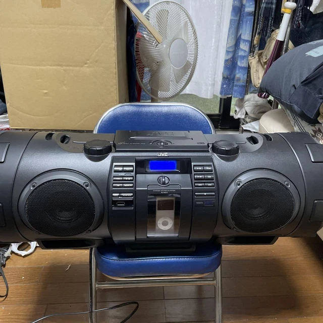 オーディオ機器 スピーカー VICTOR JVC RV-NB70-B WMA MP3 IPOD CD player black 100v powered 