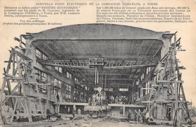 CPA 37 TOURS / NOUVELLE USINE ELECTRIQUE DE LA Cie D'ORLEANS A TOURS