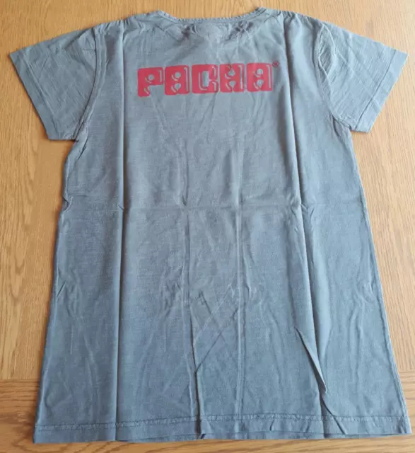 Bnwt Pacha Ibiza T-Shirt - Grey Vintage - Medium M - Ibiza Club Posters Dj 3