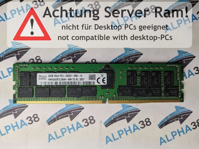 ⭐️動作確認済品⭐️32GB PC4-2933Y ×4枚セット 総量128GB ③