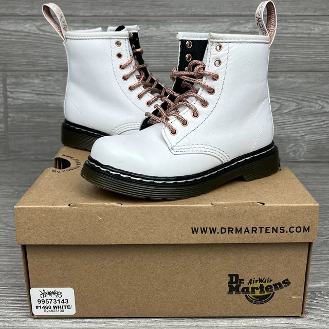 White and rose discount gold doc martens