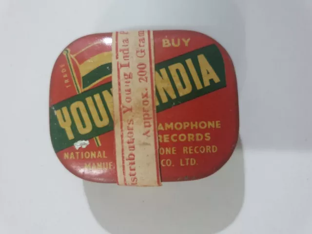 Vintage Young India Gramófono Agujas de Lata Caja - Completo Pack Sellado Inglés