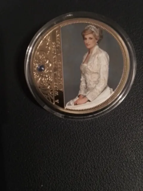 Princess Diana Souvenir 24ct Gold Plated Coin