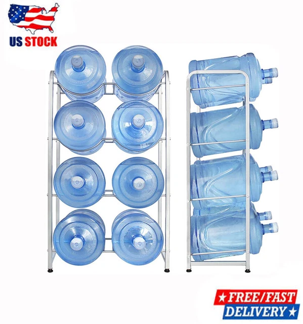WATER COOLER JUG Rack 4Tiers Water Bottle Holder Storage Rack for 5