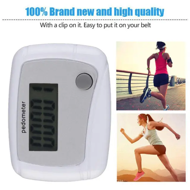 LCD Digital Step Pedometer Walking Calorie Counter Run Belt K2G6 Dis I99C