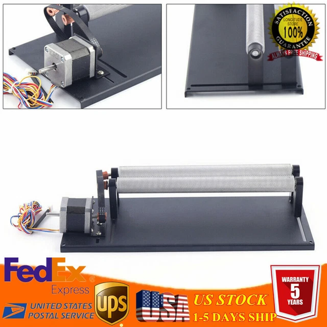 Rotary Cylinder Attachment Axis for CO2 Laser Cups Bottles Engraver Machine