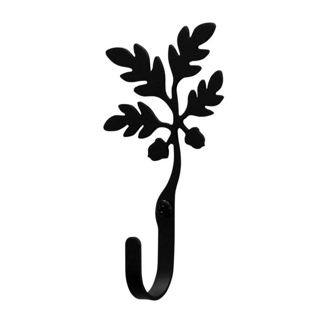 Wrought Iron Acorn - Wall Hook Small 4.75" (Made in USA)