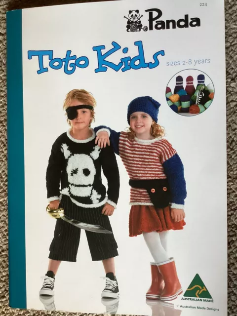 Panda Children’s Knitting Pattern Book 224 Toto Kids 2 - 8 Years