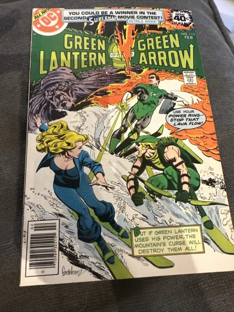 GREEN LANTERN GREEN ARROW #113 (DC 1978) O'Neil, Black Canary, Newstand