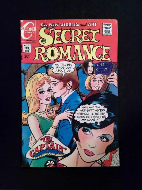 Secret Romance #17  CHARLTON  Comics 1972 FN/VF