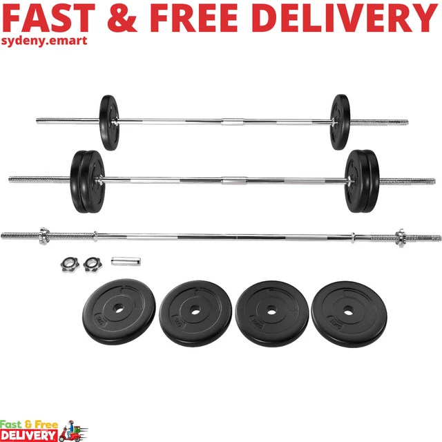 20KG BARBELL WEIGHT Plates, Barbells Weights Set Bumper Plate Strength